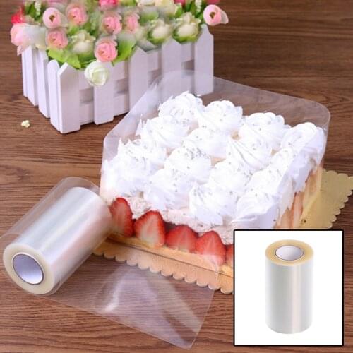 1 Roll Cake Surround Film Transparent Cake Collar Kitchen Acetate Cake Chocolate Candy For Baking Durable 8cm*10m/10cm*10m