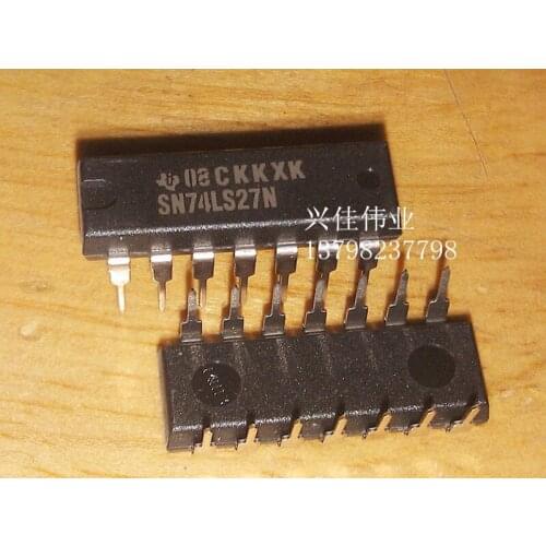 10PCS Line SN74LS27N HD74LS27P 74LS27 DIP-14 gate / inverter chip