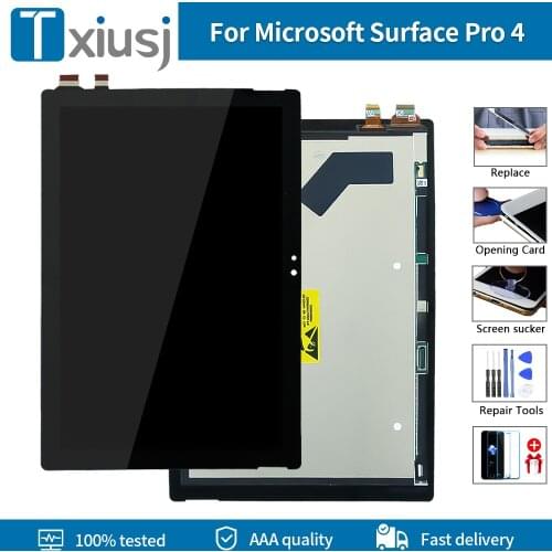 12.3'' 100% Original For Microsoft Surface Pro 4 1724 LCD Touch Screen Digitizer Panel Glass Assembly For Pro 4 LCD Replacement