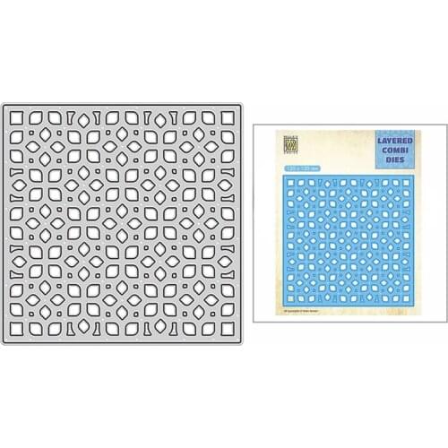 2021 New Layered Combined Window Plate Metal Cutting Dies for Scrapbooking Decor and Card Making Paper Craft Embossing No Stamps