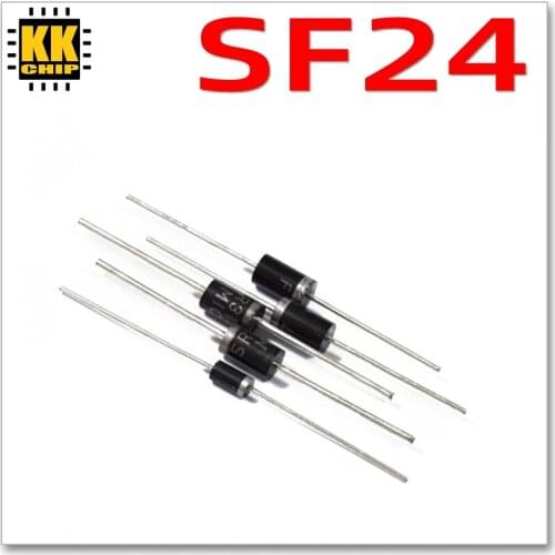 50pcs/lot SF24 DO-15 FRD 2A 200V