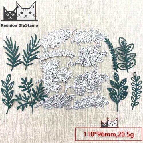 Reunion 8 Leaves Metal Cutting Dies Scrapbooking Craft Mold Stencil Handmade Paper Card Make Template Crafts Embossing Die Cuts