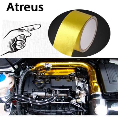 Atreus Car styling Engine exhaust pipe insulation stickers for Mitsubishi ASX Suzuki Subaru Acura Jeep Renegade Fiat 500 Hyundai