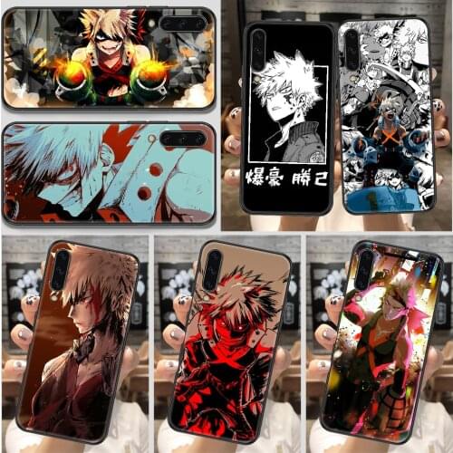 Bakugou Katsuki Anime Phone Case For Samsung Galaxy A 10 12 20E 21S 30 32 40 50 51 52 70 71 72 5 6 7 2016 2018 black silicone