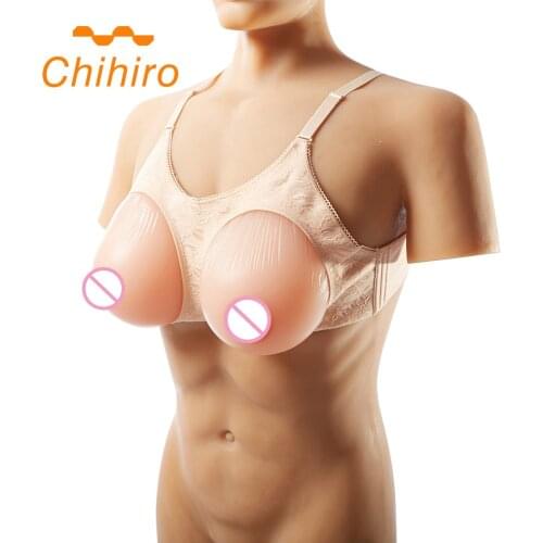 Chihiro Silicone Breast Forms False Boobs Mastectomy Bra Pocket Bra for Crossdresser Shemale Transgender Drag Queen Transvestite