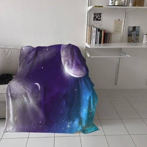 Home Soft Blankets Universe Fantasy Clouds Adult Children Bedroom Bed Sofa Throw Blankets Office Warm Air Conditioning Quilt