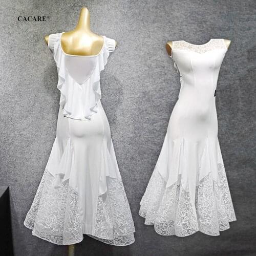 Elegant Ballroom Dress Clothes Dance Competition Dresses Standard Tango Waltz Modern Stage Costume Women Flamenco D1047 Big Hem