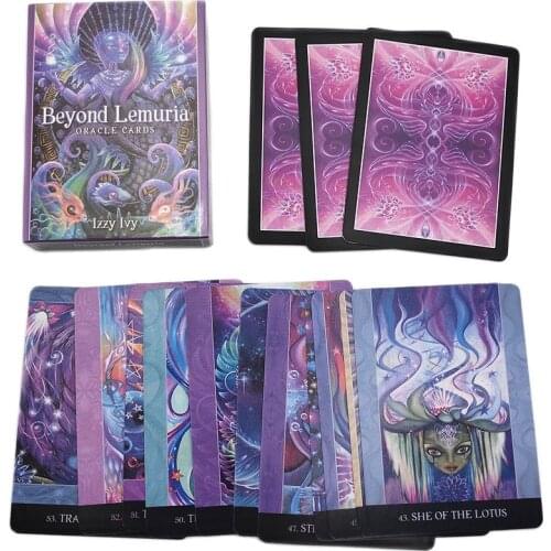 Beyond Lemuria Oracle Cards Deck Mysterious Divination Answer Regular Version Family Party Playing Tarot Cards Board Game
