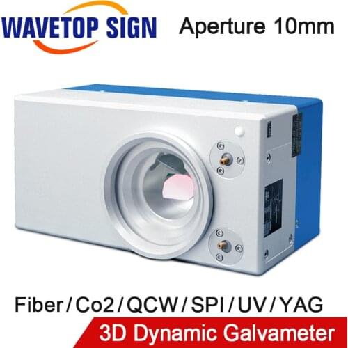 WaveTopSign 3D Galvo Head Set 100W Aperture10mm Support Laser Types Fiber CO2 QCW SPI UV YAGD