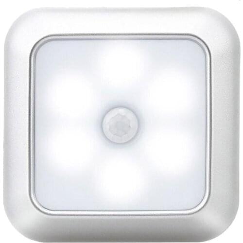 6Leds Night Light Infrared PIR Motion Sensor Light Under Cabinet Light Wireless Detector Wall Kitchen Closet Lamp