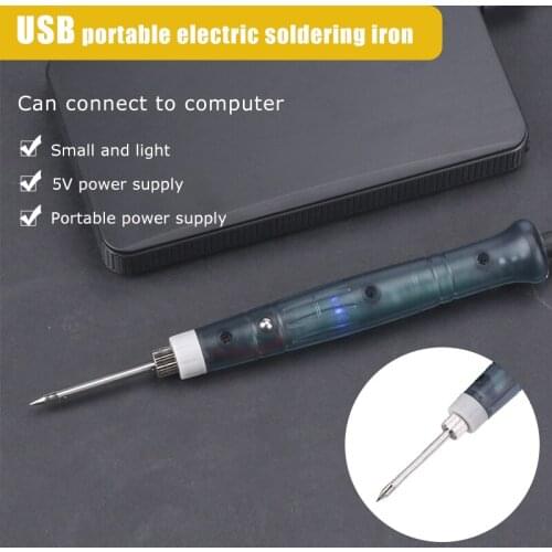 Soldering Iron Tip For USB Powered 5V 8W Mini Electric Soldering Iron Repair Tool