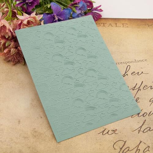 HOT plastic rainbow craft card making paper card album wedding decoration clip Embossing folders