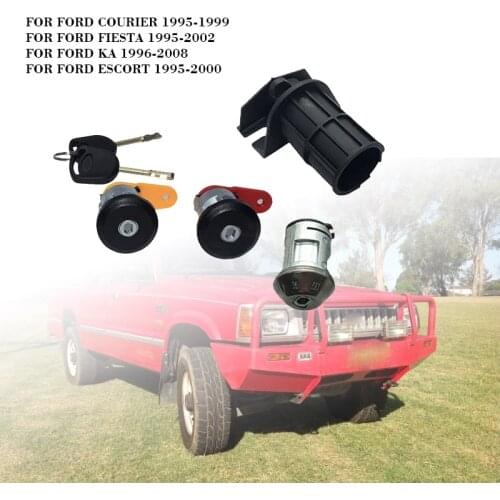 COMPLETE LOCK SET IGNITION SWITCH LEFT RIGHT DOOR LOCK TRUNK LOCK FOR FORD KA FIESTA COURIER ESCORT 3N21-F22050-BB