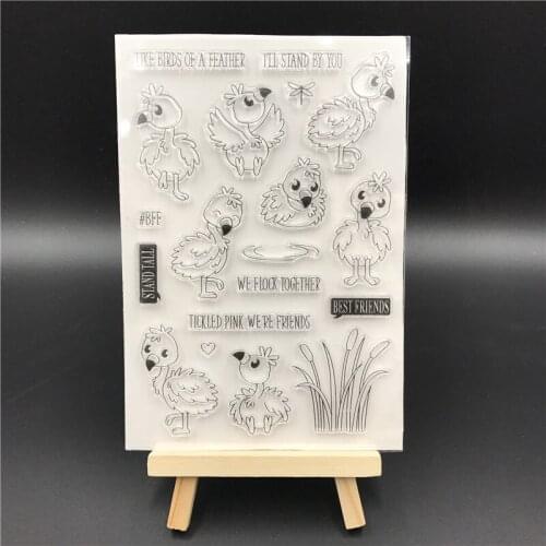 Bird Transparent Clear Silicone Stamp/Seal for DIY scrapbooking/photo album Decorative clear stamp sheets A562