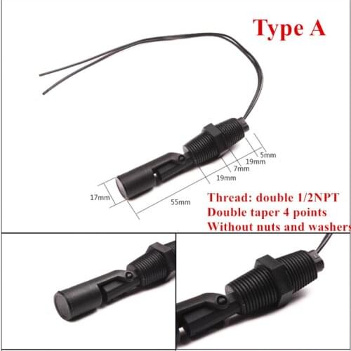 Liquid Water Level Sensor Control Switch Horizontal Float Sensor Switch Side Mount Automatic Water Pump controller for Tank Pool
