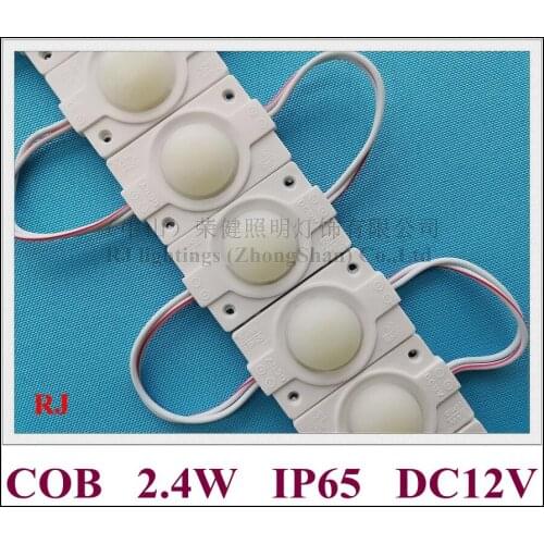 With lens round COB LED module light DC12V 2.4W 220lm COB LED module for sign IP65 aluminum PCB 46mm*30mm*9mm