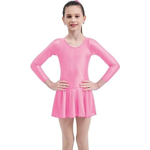 SPEERISE Ballet Dance Dress for Gilrs Leotard with Skirts Kids Ballerina Gymnastics Tutu Stage Class Professional Costumes