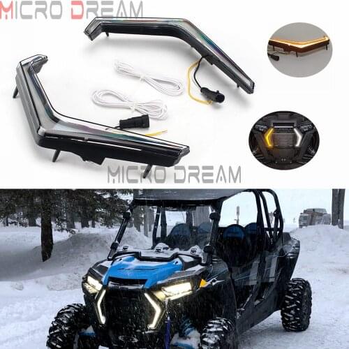 UTV 12V IP 67 LED Daytime Running Light Turn Signal for Poalris 2018-2021 RZR XP Turbo/RZR XP 4 Turbo/RZR XP 1000/RZR XP 4 1000