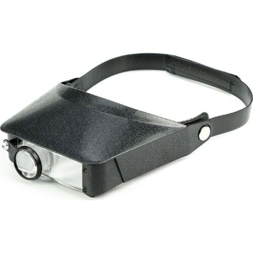 Professional Head Magnifier, Hands Free Headband Magnifying Glass Magnification Lenses 1.5x，3x，6.5x，8x for Close Work