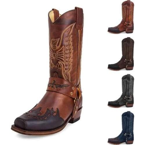 New Knee High Women Boots Autumn Winter Vintage Flat Shoes Sexy Steampunk Leather Retro Buckle Ladies Snow Boots 2020 New