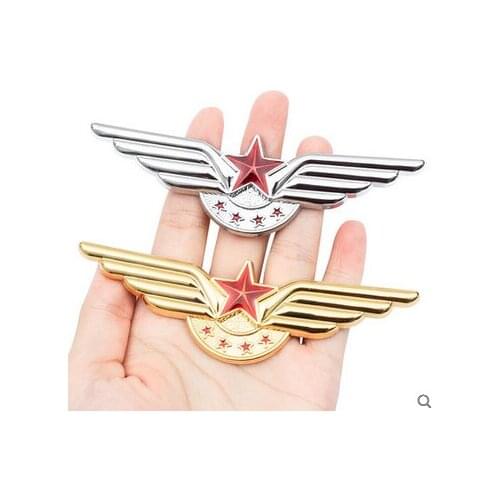 3D Auto Modified Military Stickers The Wing Pentacle Car Trunk Side Seal Decal Badge Car Accessories