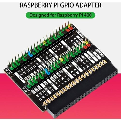 40Pin GPIO Adapter Extension Board Color-Coded Header For Raspberry Pi 400 Keyboard