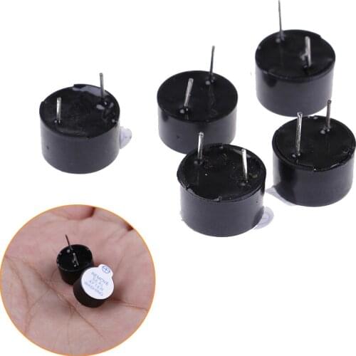 5PCS 5V Active Buzzer Electronic Diy Kit Magnetic Long Continous Beep Tone Alarm Ringer 12MM