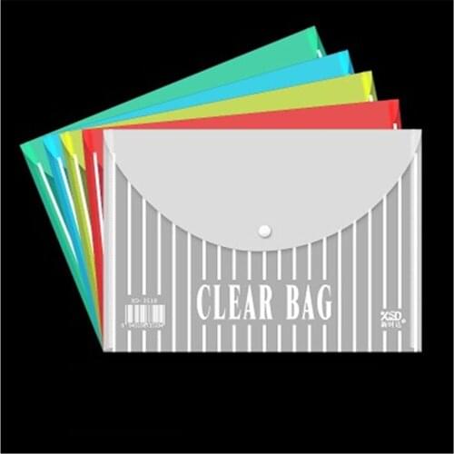 A4 Transprent Matte Plastic Document bag/paper bag/FIle bag/file holder/Portfolio/Notes Pouch Zip closure High quality