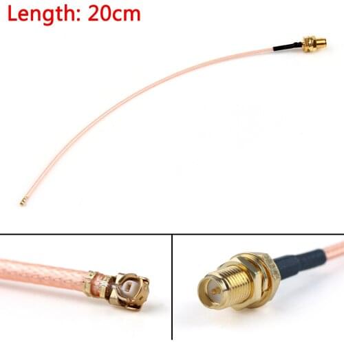 Artudatech 5PCS 20cm RG178 Cable RP.SMA Female Plug Bulkhead To IPX U.FL Coax Pigtail 8in Connector