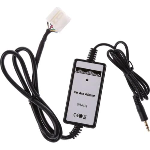 Car Aux-in Adapter DC 12V MP3 Player Radio Interface For H-onda A-ccord 2003-2011 C-ivic 2006-2011 O-dyssey Fit