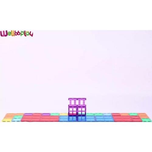 BH-Top Sale Guaranteed Quality Plastic Toys Magnetic Building Block Tiles Toys Sets 100pcs