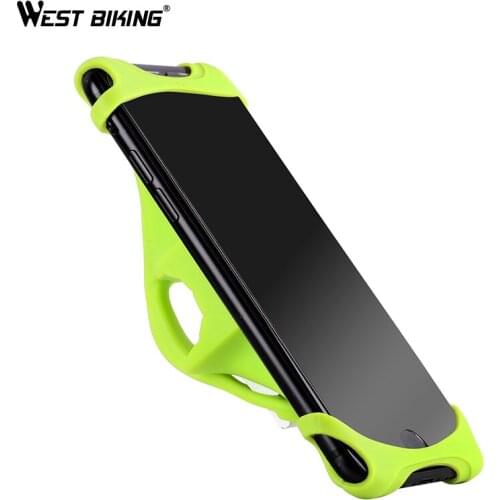 WEST BIKING Bicycle Phone Holder Motorcycle Handlebar Clip Stand For iPhone Samsung Xiaomi Mobile Phone GPS Mount Bike Bracket