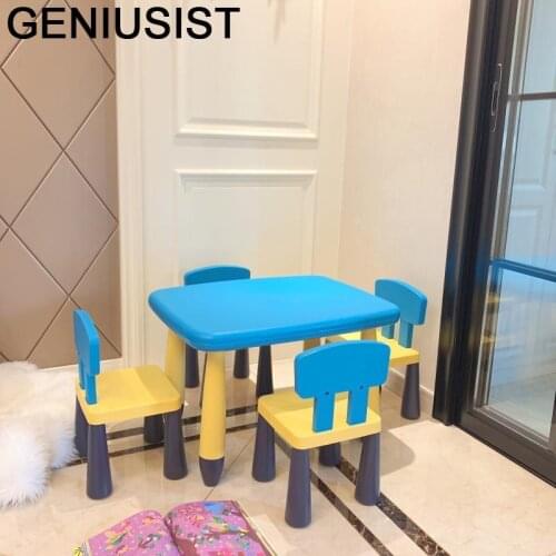 Pupitre Infantil Scrivania Bambini Pour Play Silla Y Mesa Infantiles Plastic Kindergarten Study for Kinder Enfant Kids Table