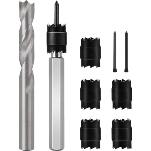 HOT 9Pcs Spot Weld Cutter Kit Punch Remover Panel Separator for Power Drill Welding Auto Body Work ToolSet