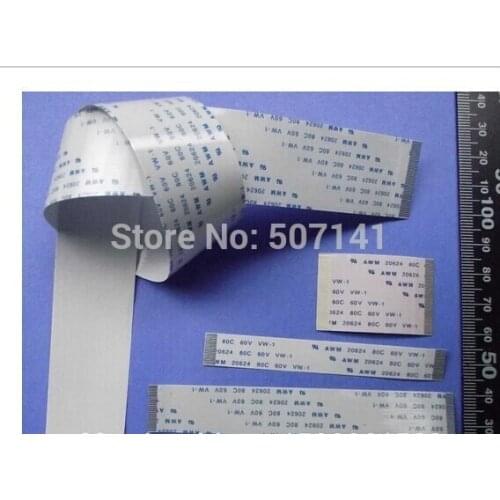 CUSTOMIZED ORDER : Flat Flex ribbon FFC cable 4 - 80 pin 30 - 8000mm long pitch 0.5mm 0.8mm 1.0mm 1.25mm 2.54mm awm vw-1