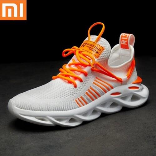Xiaomi Men Sneakers Unisex Mesh Breathable Platform Women Sneaker Mens Running Sport Shoes Twist Bottom Light Couple Shoes