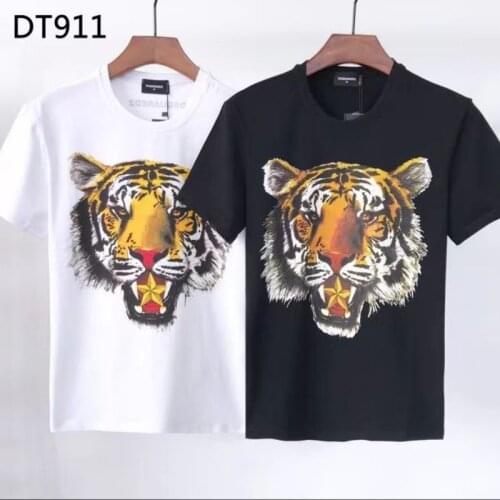 Dsq2 Mens Letter Short Sleeve T-Shirt Top DT911