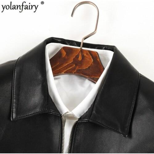 Genuine Leather Jacket Men 2020 Spring Autumn Real Sheepskin Coat Korean Mens Leather Jackets Veste Cuir Homme KJ1967