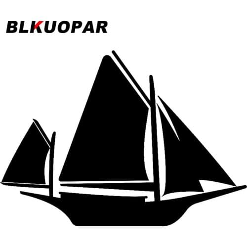 BLKUOPAR for Flat Boat Icon Car Stickers Motorcycle Helmet JDM Accessories Trunk Creative Waterproof DIY Decals Skateboard Goods