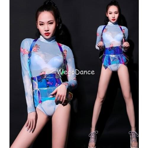 New Bar Gogo Costumes Female Dj Symphony Music Festival Female Lead Dancer Clothing Nightclub Bodysuit Night Games Ds Costumes