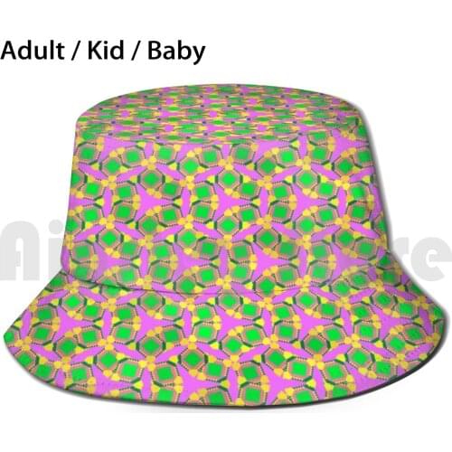 Celebrating Spring - #2 Sun Hat Foldable UV Protection Wagnerps Flower Green Pink Yellow Spring Petal Beautiful Beauty