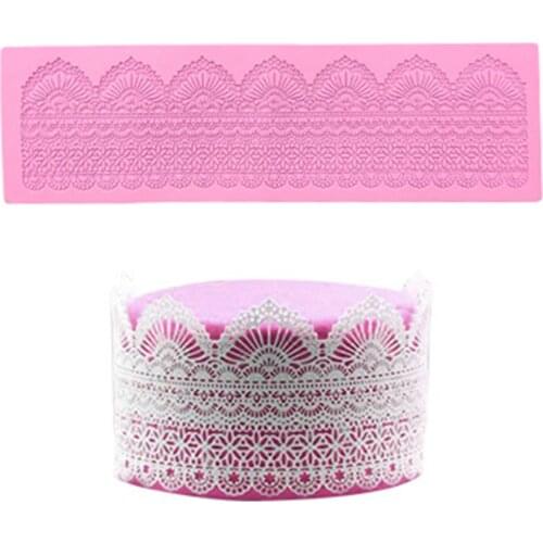 Silicone Lace Flower Cake Mold Fondant Icing Mat Pastry Baking Decoration Tool