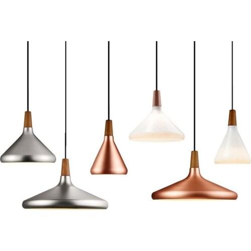 Nordic Retro Pendant Lights Modern Led Pendant Lamps Copper Hanglamp Aluminum luminaria for living room kitchen light fixtures