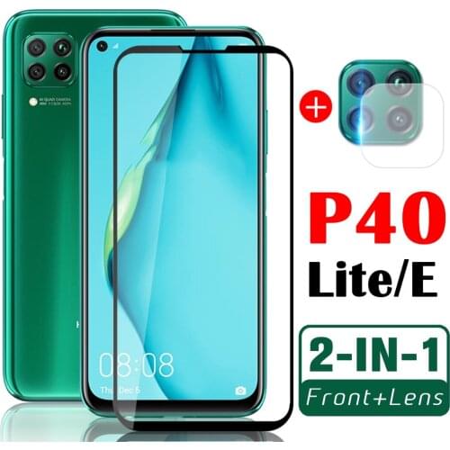 9D Glass For Huawei P40 Lite E P40 Light Glass Tempered Camera Lens Screen Protector For Huawei P40 P40Lite E Phone Cover Glass