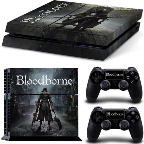 Bloodborne Style PS4 Skin Sticker for Playstation 4 Console & 2 Controllers Decal Vinyl Protective Skins Style 1