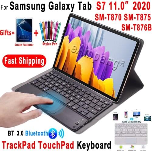 TtrackPad Keyboard Case for Samsung Galaxy Tab S7 11 2020 TouchPad Keyboard Case Cover Tab S7 11 5G SM-T870 SM-T875 SM-T876B