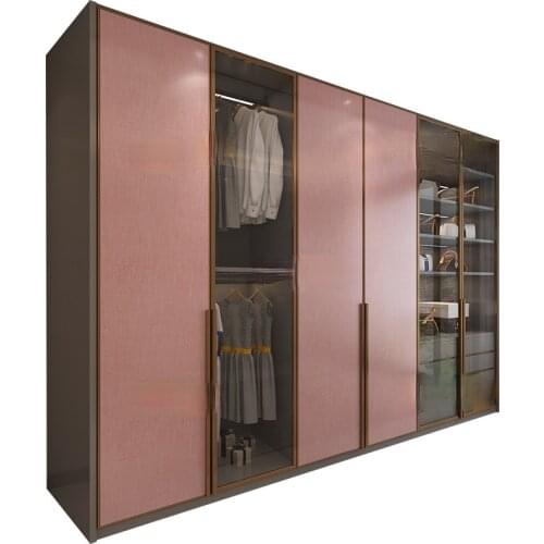 Bedroom integrated wardrobe custom sliding door assembly wardrobe open cloakroom wardrobe luxury