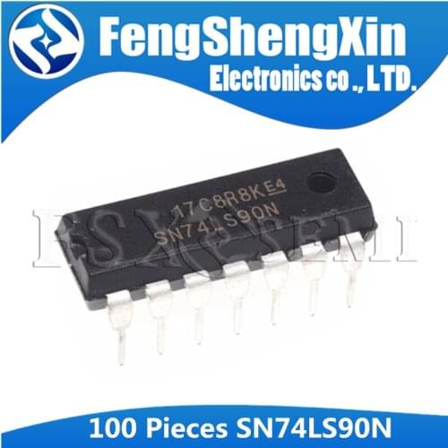 100pcs/lot New SN74LS90N DIP-14 HD74LS90P HD74LS90 74LS90 Asynchronous Up Counter IC