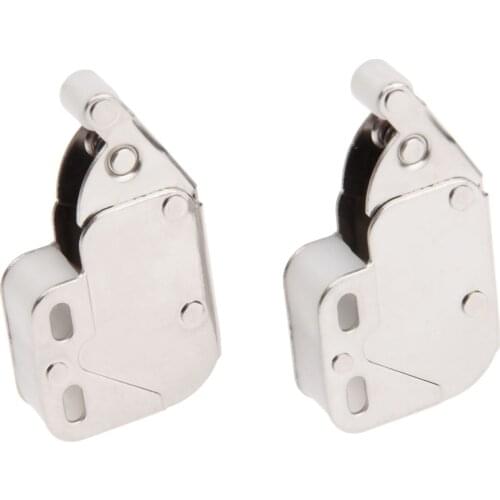 2Pcs Cabinet Door Cupboard Security Latch Lock Furniture Caravan Push Catch Latch Hardware Lock