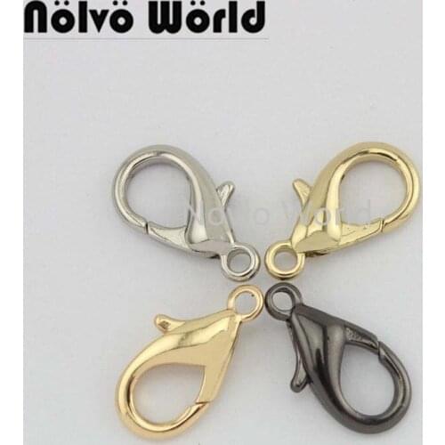 20 pieces test, 4 colors 18*8.8mm metal bag buckle dog collar buckle chain clasps lobster swivel snap hook buckle accessories